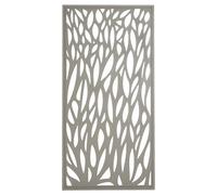 Klikstrom Neva Contemporary Taupe Metal 1/2 Fence Panel (W)0.88M (H)1.79M