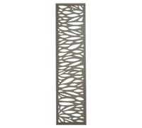 Klikstrom Neva Contemporary Taupe Metal 1/4 Fence Panel (W)0.44M (H)1.79M