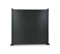 Klikstrom Neva Dark Grey Composite Fence Slat (L)1.79M (W)1791mm (H)155mm (T)21mm, Pack Of 3