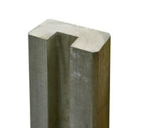 Klikstrom Neva Pin Slotted U-Shaped Wooden Notched Fence Post (H)1.8M (W)70mm
