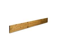 Klikstrom Pressure Treated Green Timber Feather Edge Fence Board (L)2.4M (W)125mm (H)125mm (T)11mm, Pack Of 8
