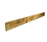 Klikstrom Pressure Treated Green Timber Feather Edge Fence Board (L)2.4M (W)150mm (H)150mm (T)11mm, Pack Of 6