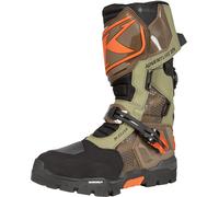 Klim Adventure GTX Motocross Boots, green-brown, size 43 for Men