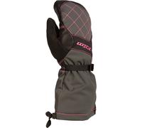 Klim Allure 2022 Ladies Snowmobile Mittens, grey/black/pink, size XL