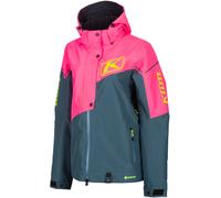 Klim Alpine 2022 Snowmobile Jacket, petrol/pink, size XS