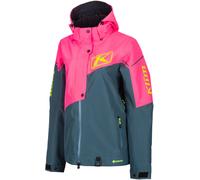 Klim Alpine 2022 Snowmobile Jacket, pink-green-blue, size L for Women