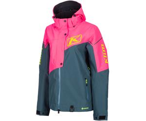 Klim Alpine 2022 Snowmobile Jacket, pink-green-blue, size L for Women