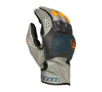 Klim Badlands Aero Pro Short 2024 Motorcycle Gloves, grey-blue, size S for Men