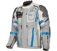 Klim Badlands Pro 2023 Motorcycle Textile Jacket, grey/blue, size 3XL