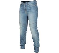Klim Betty Tapered Stretch Ladies Motorcycle Jeans, light blue, size 8/30