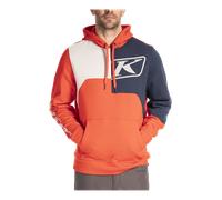 Klim Cliff Hanger Pullover Hoodie Fiery Red/Dress BluesXL Fiery Red,Dress Blues