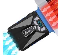 KLIM Cool Universal Gaming Laptop PC Cooler - High Performance Fan for Fast Cooling Action - USB Hot Air Extractor - New 2022 Version - Blue