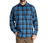 §KLIM Cottonwood Midweight Flannel Shirt Blue Fusion-Black§