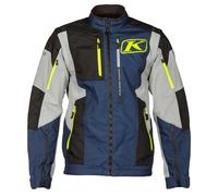 Klim Dakar, textile jacket S Dark Blue/Light Grey/Black/Neon-Yellow