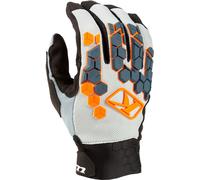 Klim Dakar Motocross Gloves, blue-orange, size 2XL for Men