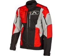 Klim Dakar Motorcycle Textile Jacket, black-grey-red, size M for Men