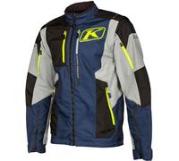 Klim Dakar Motorcycle Textile Jacket, white-blue-yellow, size L for Men