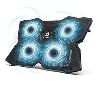KLIM Diamond Laptop Cooling Pad - More than 500 000 units sold - The Most Powerful Rapid Action Cooling Fan - Laptop Stand with 4 Cooling Fans at 1200 RPM - USB Fan - PS5 PS5