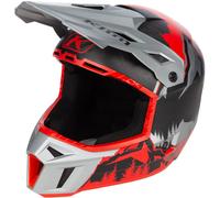 Klim F3 Carbon DNA Snowmobile Helmet, black/grey/red, size M (56/57)