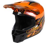 Klim F3 Carbon Scorched, motocross helmet L Orange/Black