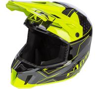 Klim F3 Carbon Velocity Hi-Vis Snowmobile Helmet, black/yellow, size M (56/57)