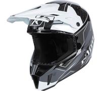 Klim F3 Carbon Velocity, motocross helmet M Black/Dark Grey/White