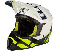 Klim F5 Koroyd Ascent Mips, motocross helmet S White/Black/Matt Neon-Yellow/Dark Blue