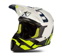 Klim F5 Koroyd Ascent S21 Mips, cross helmet XXL White/Black/Matt Neon-Yellow/Dark Blue