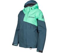 Klim Fuse Ladies Snowmobile Jacket, green-blue, size S for Women