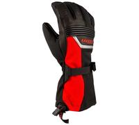 Klim Fusion Snowmobile Gloves, black-red, size L for Men