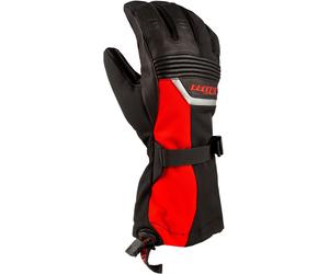 Klim Fusion Snowmobile Gloves, black/red, size L