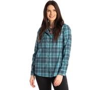 Klim Ginny Mountain Stretch Ladies Flannel Hoodie, blue, size M for Women