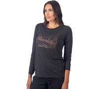 Klim Haven Tri-Blend Ladies Long Sleeve Shirt, black, size M
