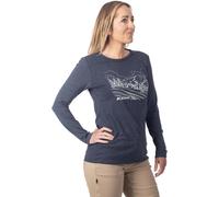 Klim Haven Tri-Blend Ladies Long Sleeve Shirt, blue, size M