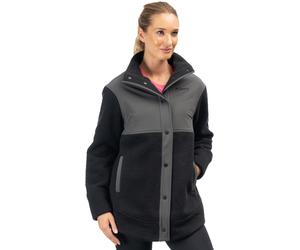 Klim High Pile Mountain Ladies Fleece Jacket, black-grey, size M for Women