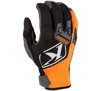 Klim Impact Motocross Gloves, black/grey/orange, size 2XL