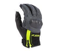 Klim Induction Motorcycle Gloves, black/grey/yellow, size M