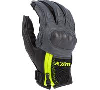 Klim Induction Motorcycle Gloves, black/grey/yellow, size 3XL