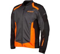 Klim Induction Motorcycle Textile Jacket, black/grey/orange, size M