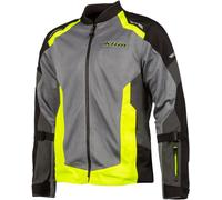 Klim Induction Motorcycle Textile Jacket, grey-yellow, size L for Men
