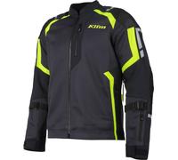 Klim Induction Pro 2025 Perforated Motorcycle Mesh Leather-/Textile Jacket, black/neon yellow, size M