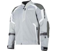 Klim Induction Pro 2025 Perforated Motorcycle Mesh Leather-/Textile Jacket, grey-white, size 3XL for Men