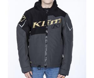 Klim Instinct Youth Snowmobile Jacket, black-grey-gold, size XL