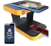 KLIM K2 Mobile Film Scanner 35mm - New Version - Positive & Negative, Slide and Photo Scanner - 35mm Film Developing Kit Essential - Your own Developing Service at Home - Bright Orange