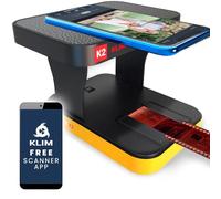 KLIM K2 Mobile Film Scanner 35mm - Positive & Negative, Slide and Photo Scanner - 35mm Film Developing Kit Essential - Your own Developing Service at Home - Orange