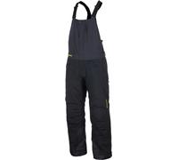 Klim Keweenaw 2025 waterproof Snowmobile Bib Pants, black/grey/yellow, size 3XL