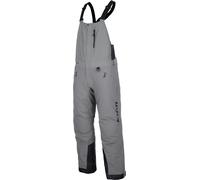Klim Keweenaw 2025 waterproof Snowmobile Bib Pants, light grey/black, size L