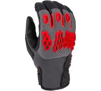 Klim Baja S4 2025 perforated Mesh Leather/Textile Enduro Motorcycle Gloves Perforated Mesh Leather/Textile Enduro Motorcycle Gloves, black-red, size S for Men