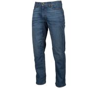 Klim K Forty 2 Straight Stretch Denim Motorcycle Jeans, blue, size Short 30