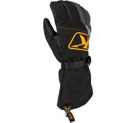 Klim Klimate Gauntlet Snowmobile Gloves, black/grey/orange, size L